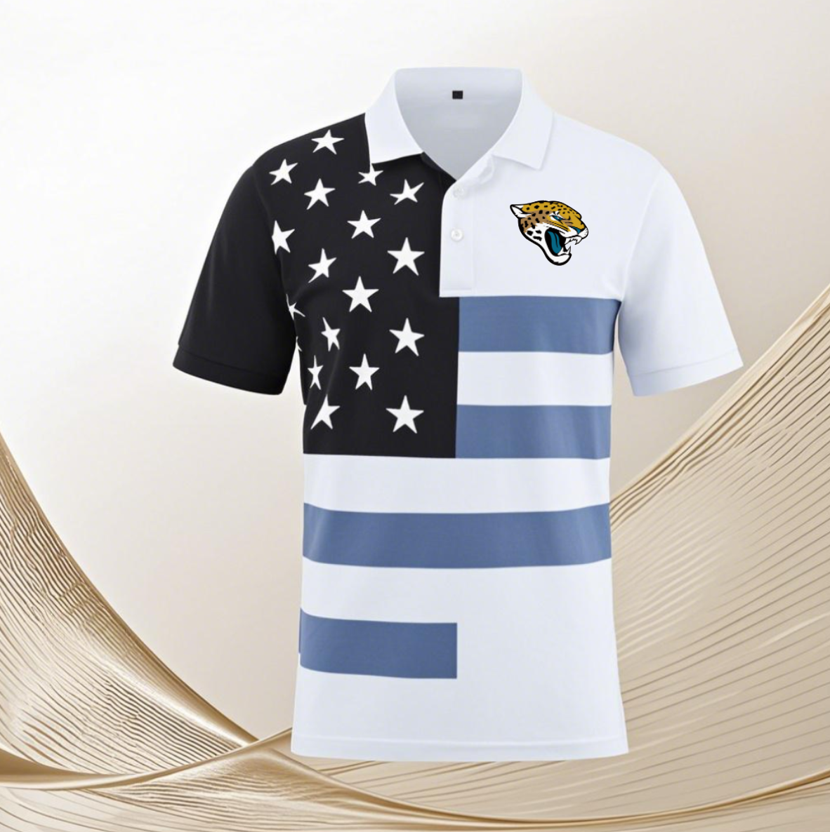 Jacksonville Jaguars white #14 Men 2025 NFL polo T shirt->nfl t-shirts->Sports Accessory